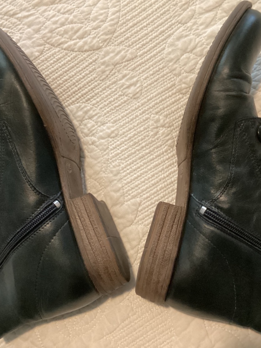 MIZ MOOZ 9.5 ANKLE BOOTS GREEN EDWARDIAN VICTORIAN STYLE LEATHER - Picture 10 of 11